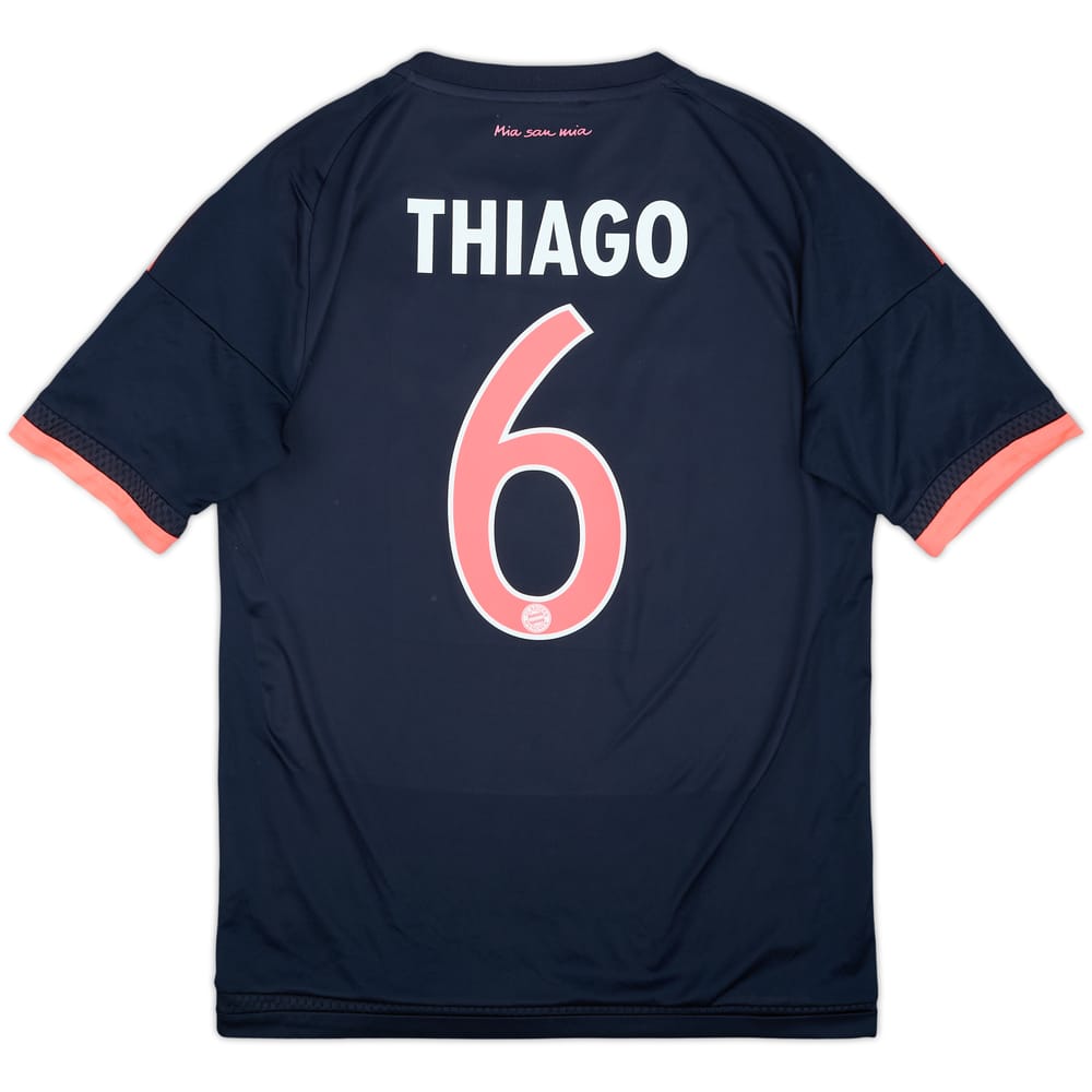 2015-16 Bayern Munich Third Shirt Thiago #6 - 8/10 - (L.Boys)