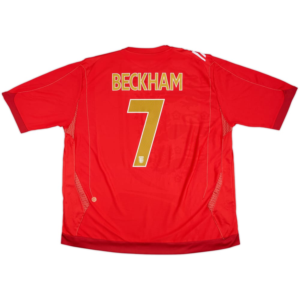 2006-08 England Away Shirt Beckham #7 - 10/10 - (3XL)