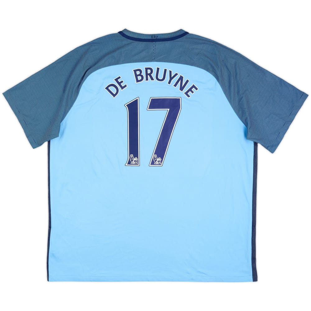 2016-17 Manchester City Home Shirt De Bruyne #17 - 4/10 - (3XL)