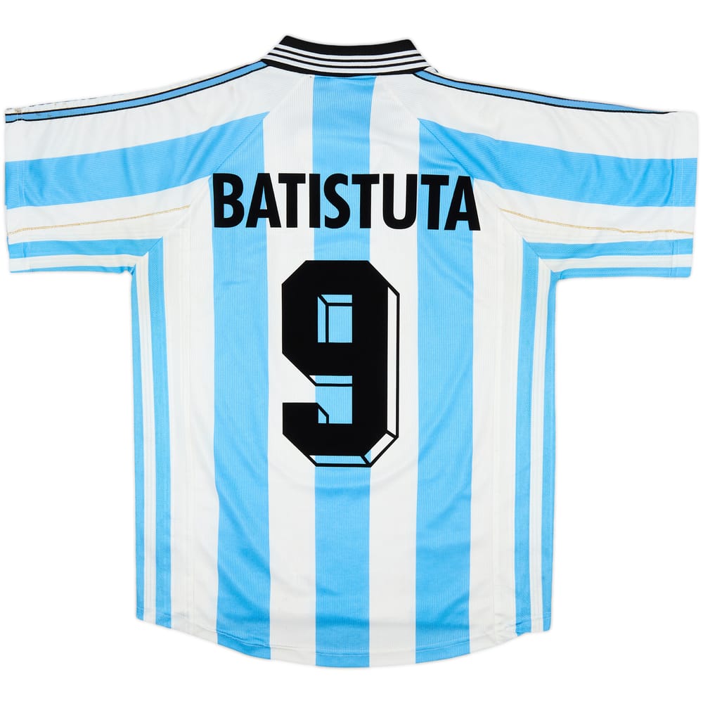 1998-99 Argentina Home Shirt Batistuta #9 - 7/10 - (S)