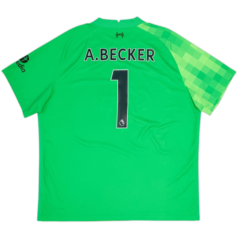 2021-22 Liverpool GK Shirt A.Becker #1 - 7/10 - (XXL)