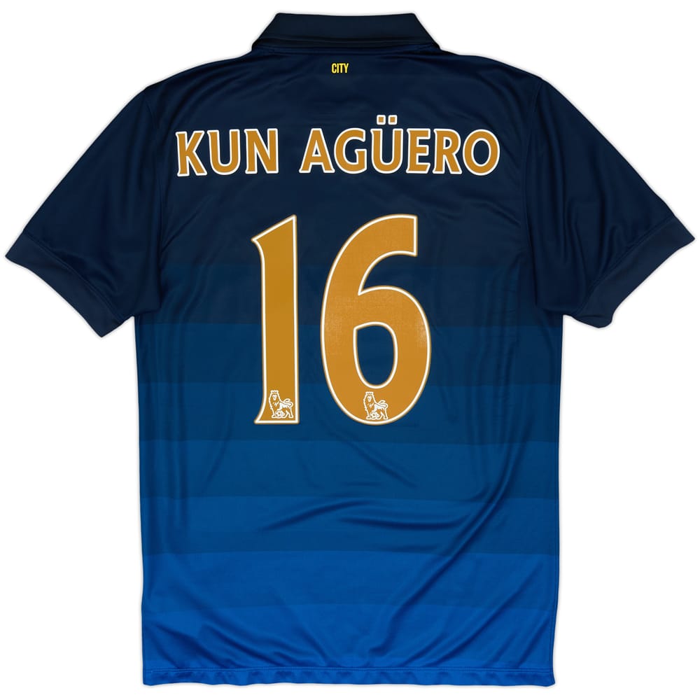 2014-15 Manchester City Away Shirt Kun Aguero #16 - 8/10 - (S)