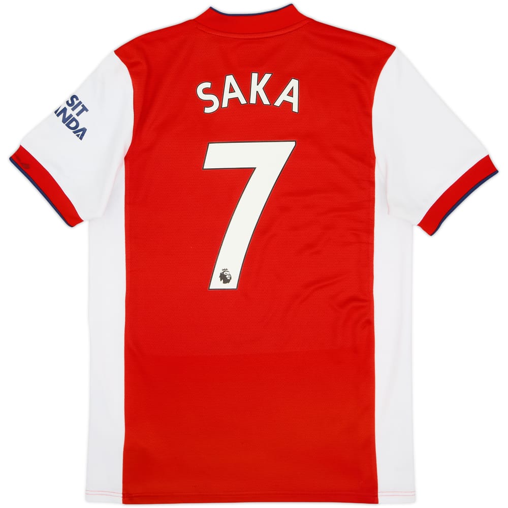 2021-22 Arsenal Home Shirt Saka #7 - 6/10 - (M)