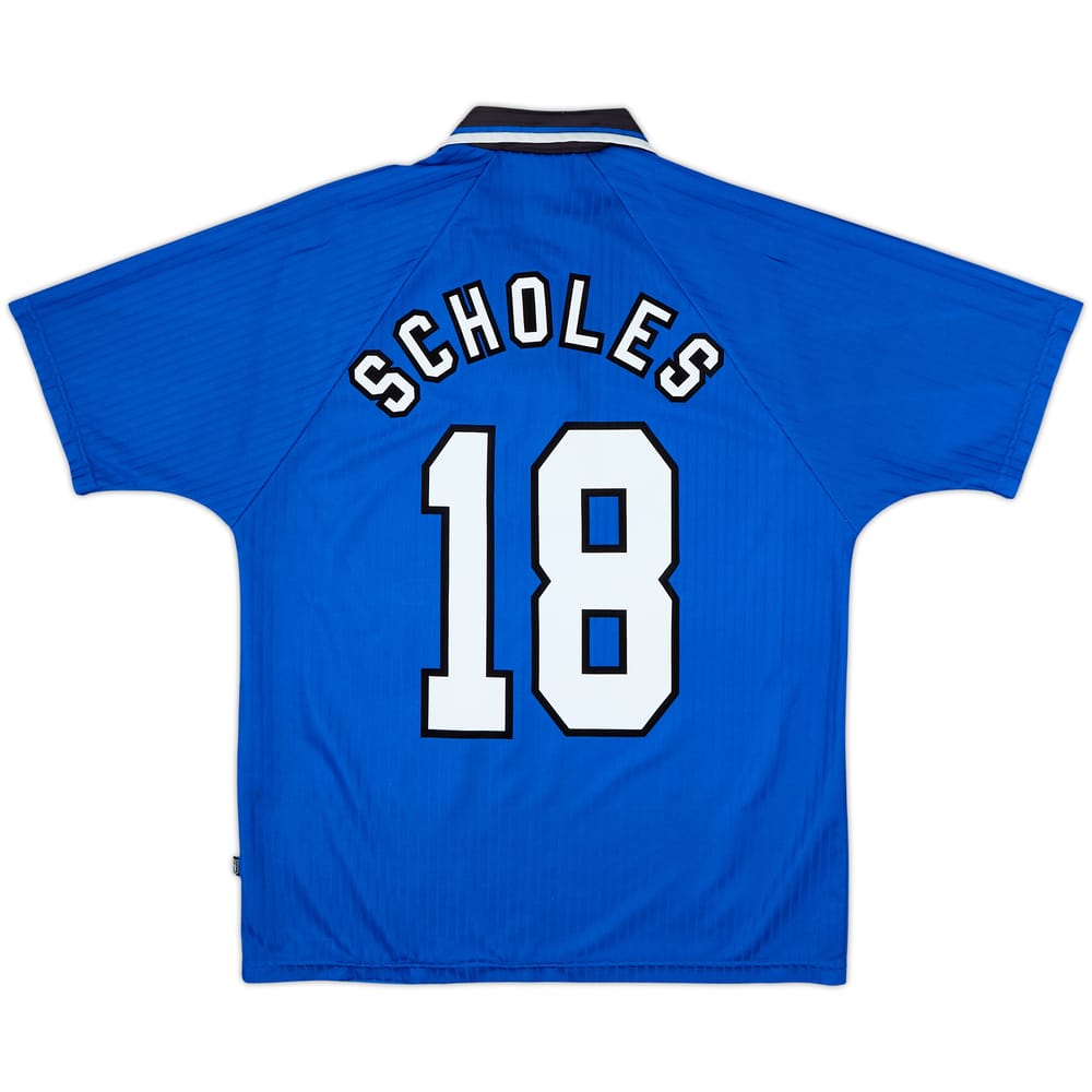 1996-98 Manchester United Third Shirt Scholes #18 - 7/10 - (M)