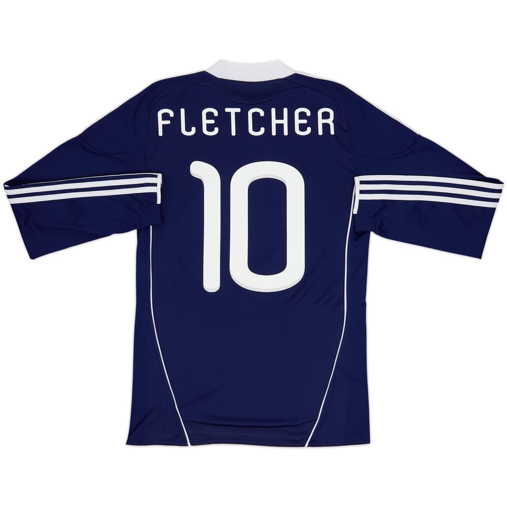 2010-11 Scotland Home L/S Shirt Fletcher #10 - 10/10 - (S)