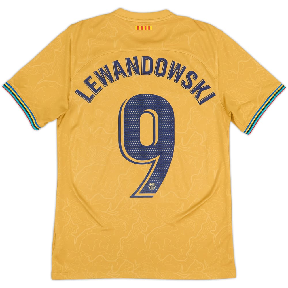 2022-23 Barcelona Camiseta Visitante Lewandowski #9 - 8/10 - (S)