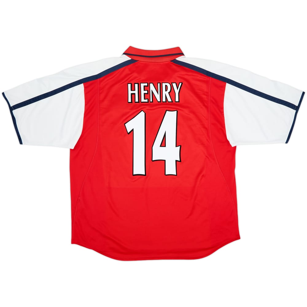 2000-02 Arsenal Home Shirt Henry #14 - 8/10 - (XXL)