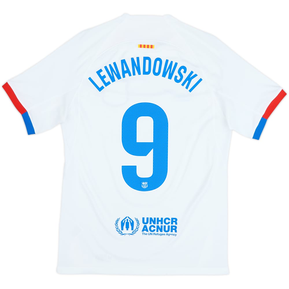 Camiseta de visitante del Barcelona 2023-24 Lewandowski #9 - 7/10 - (S)