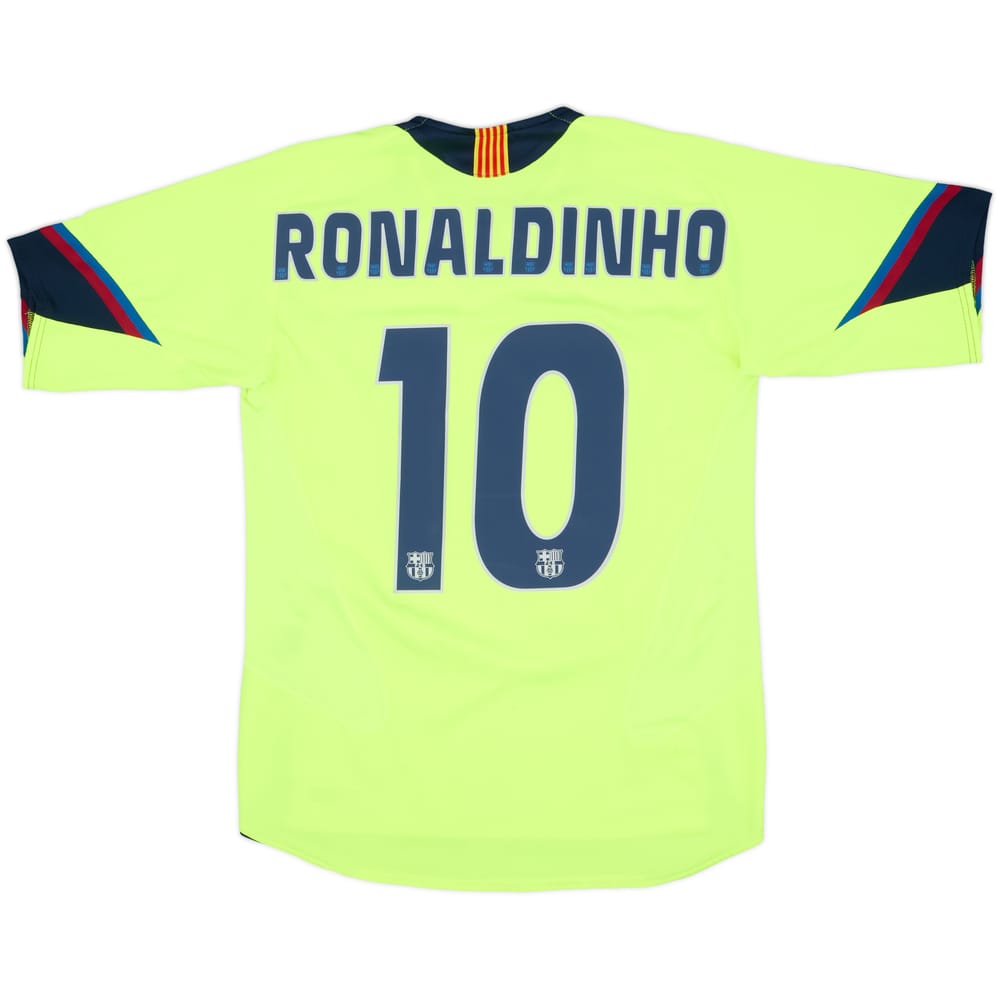 2005-06 Barcelona Away Shirt Ronaldinho #10 - 8/10 - (S)