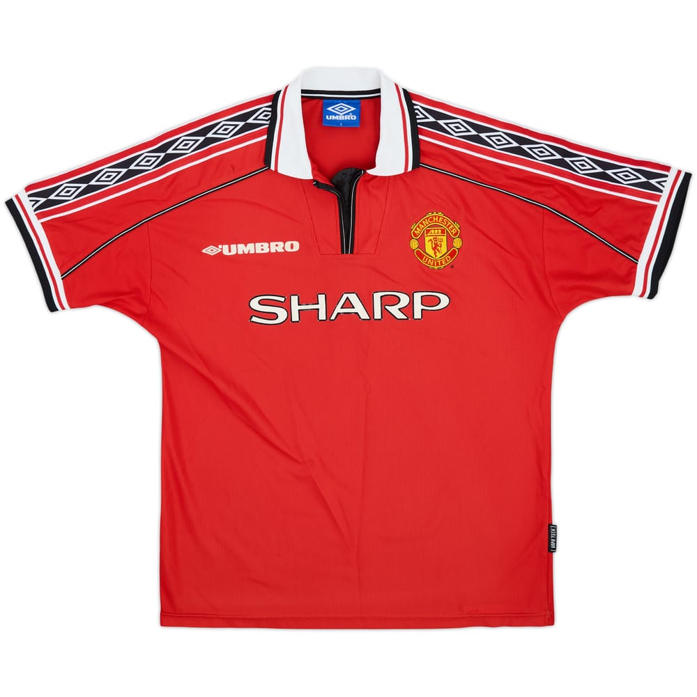 1998-00 Manchester United Home Shirt - 5/10 - (L)