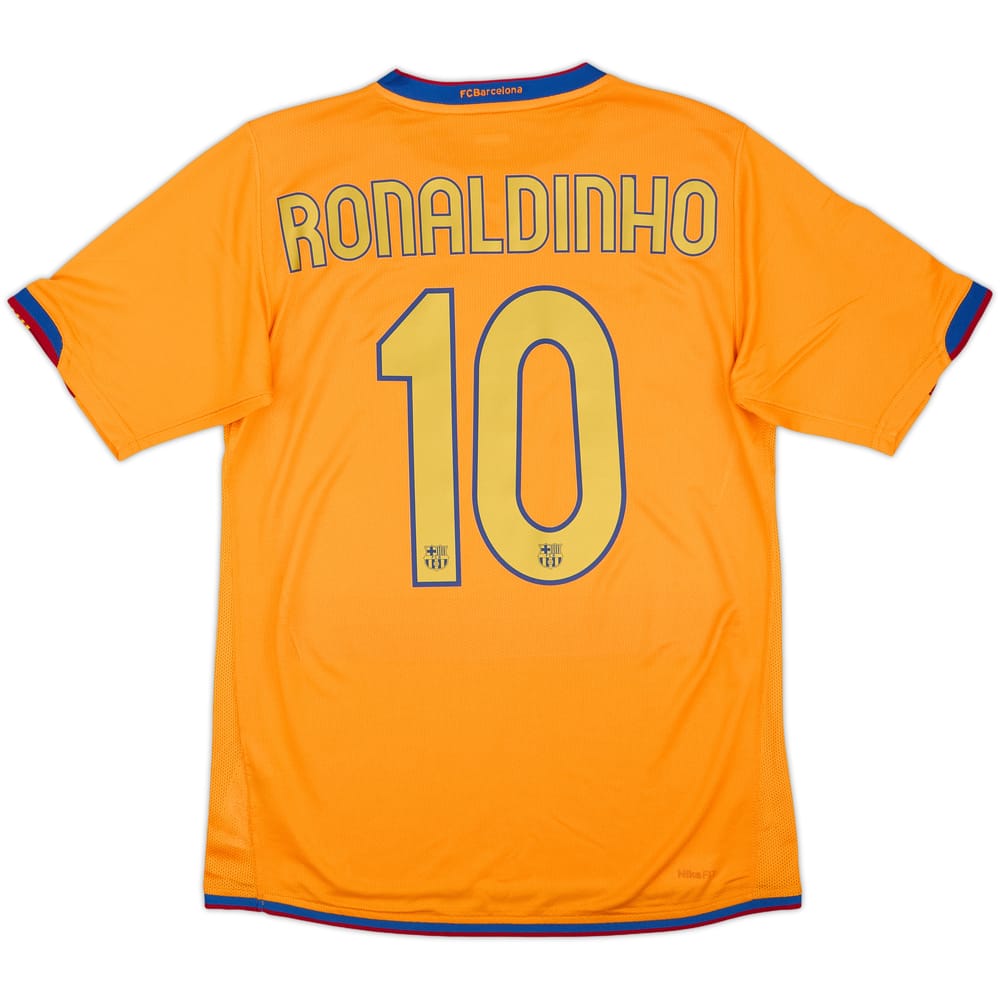 2006-08 Barcelona Away Shirt Ronaldinho #10 - 8/10 - (S)