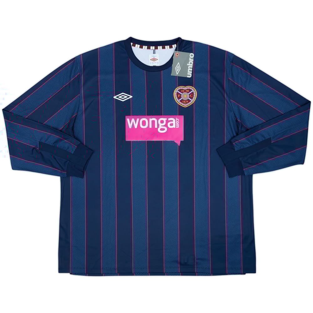2010-11 Hearts Away L/S Shirt (3XL)
