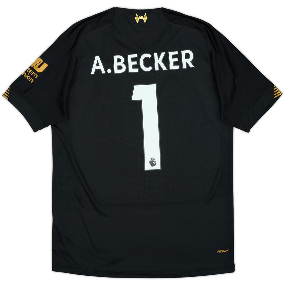 2019-20 Liverpool Portero Manga Corta Camiseta A.Becker #1 - 9/10 - (S)