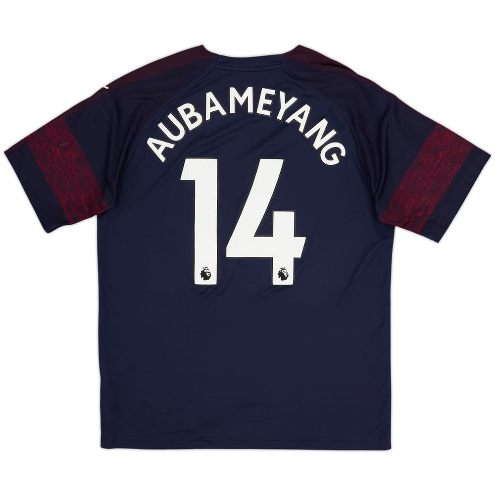 2018-19 Arsenal Away Shirt Aubameyang #14 - 6/10 - (L)