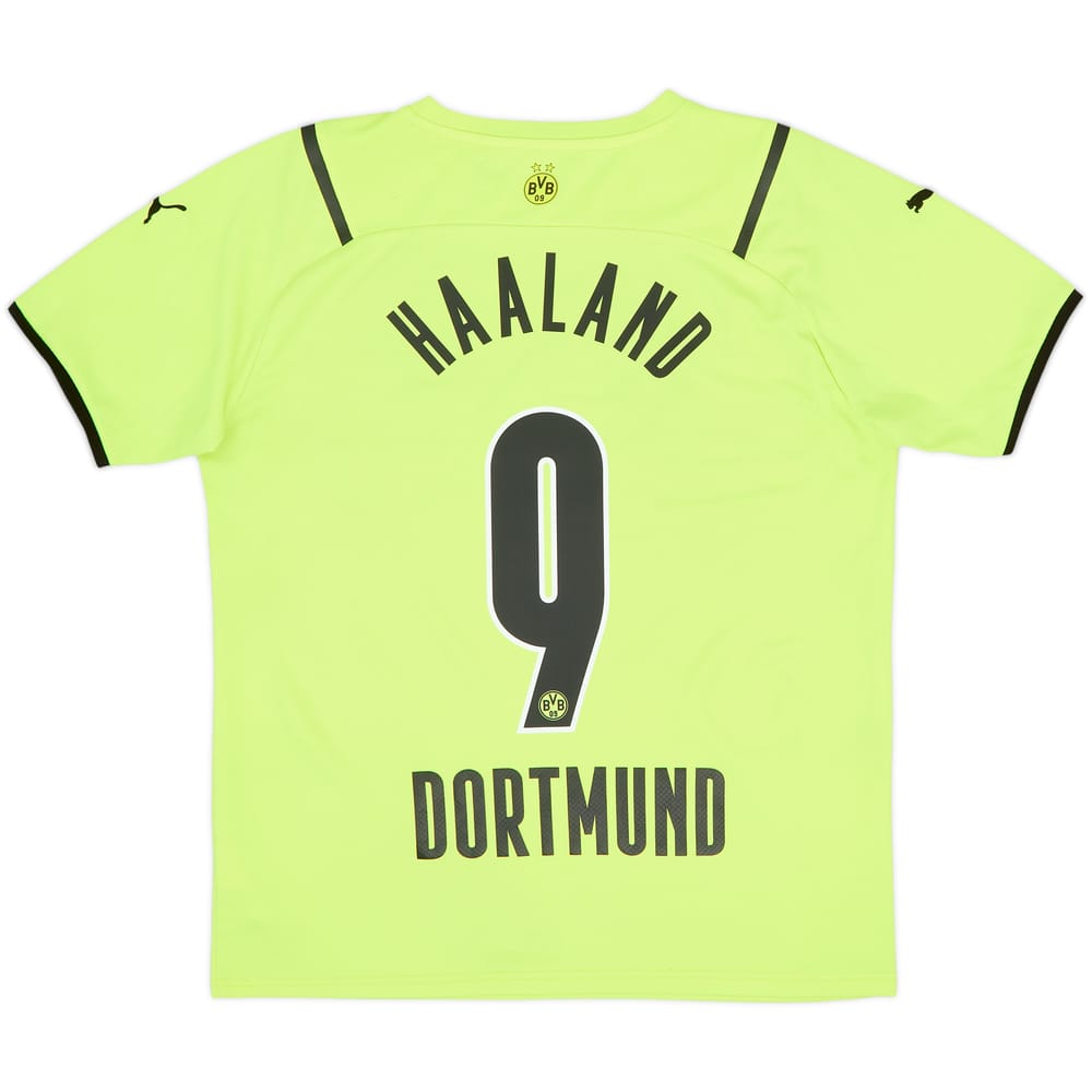 2021-22 Borussia Dortmund European Home Shirt Haaland #9 - 8/10 - (M)