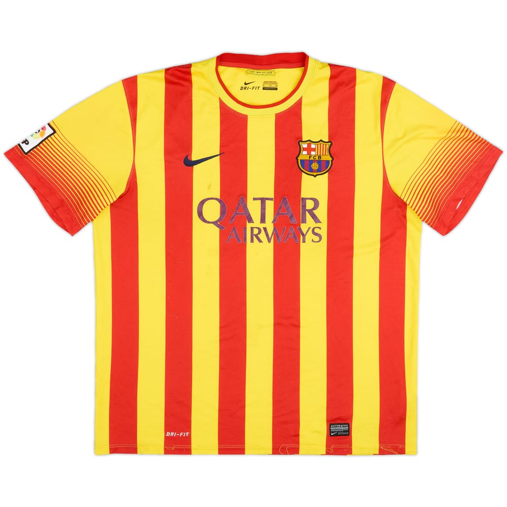 2013-15 Barcelona Away Shirt - 4/10 - (XL)