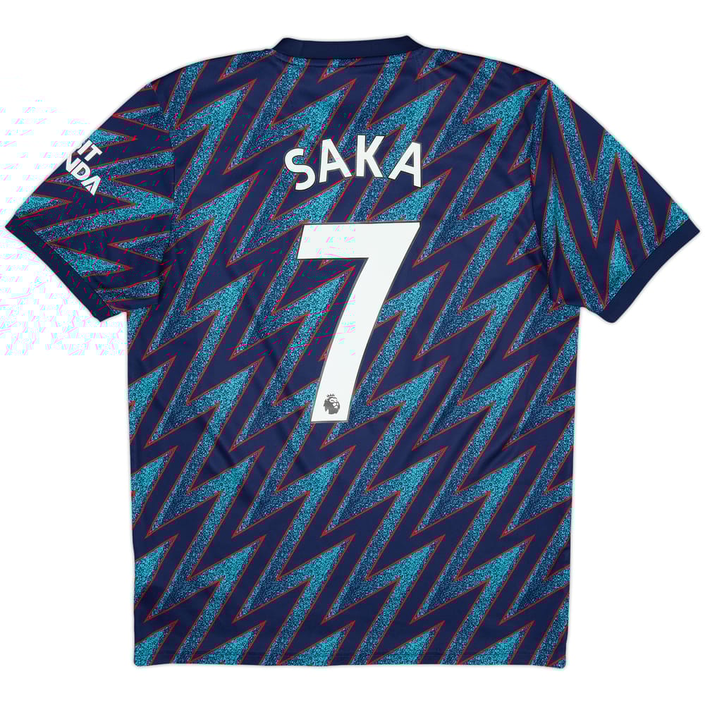 2021-22 Arsenal Third Shirt Saka #7 - 8/10 - (M)