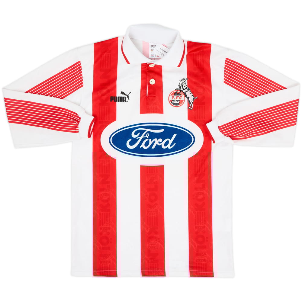 1995-96 FC Koln Home L/S Shirt - 9/10 - (XS)