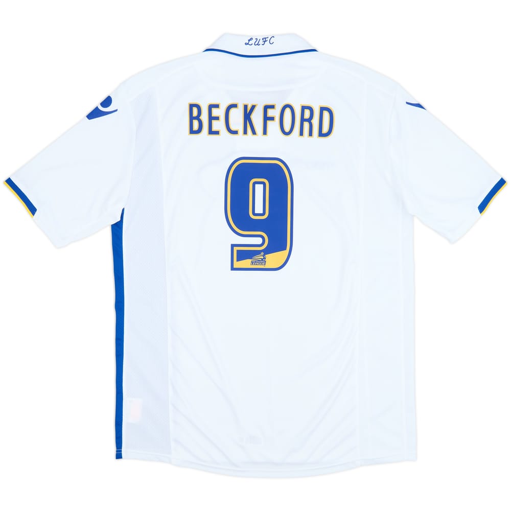 2009-10 Leeds United Home Shirt Beckford #9 - 8/10 - (XL)