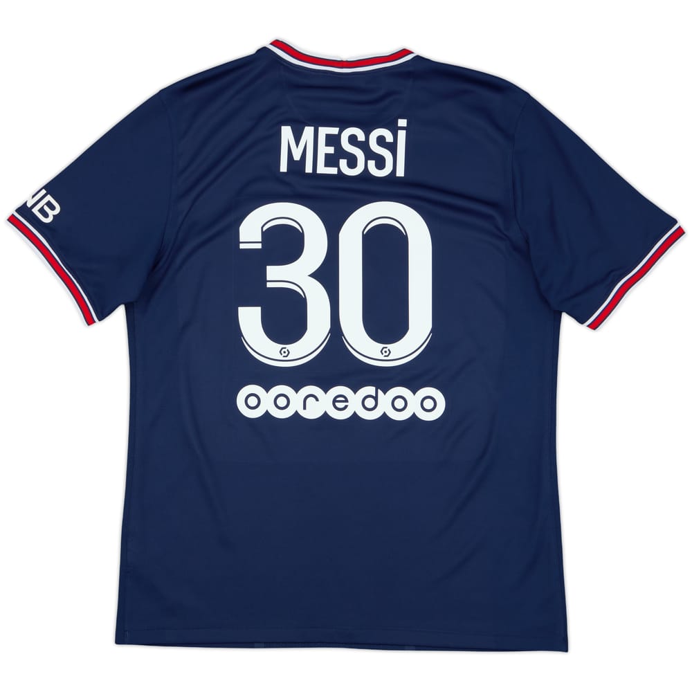 2021-22 Paris Saint-Germain Home Shirt Messi #30 - 8/10 - (L)