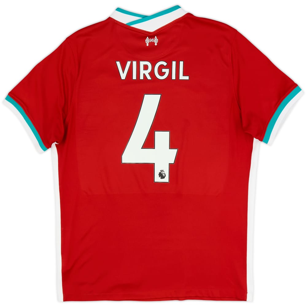 2020-21 Liverpool Home Shirt Virgil #4 - 6/10 - (L)