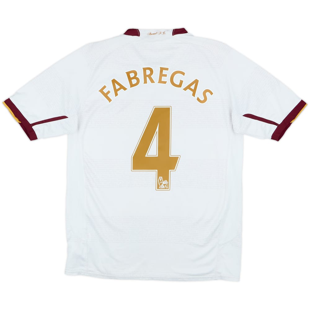 2007-08 Arsenal Away Shirt Fabregas #4 - 9/10 - (XL.Boys)