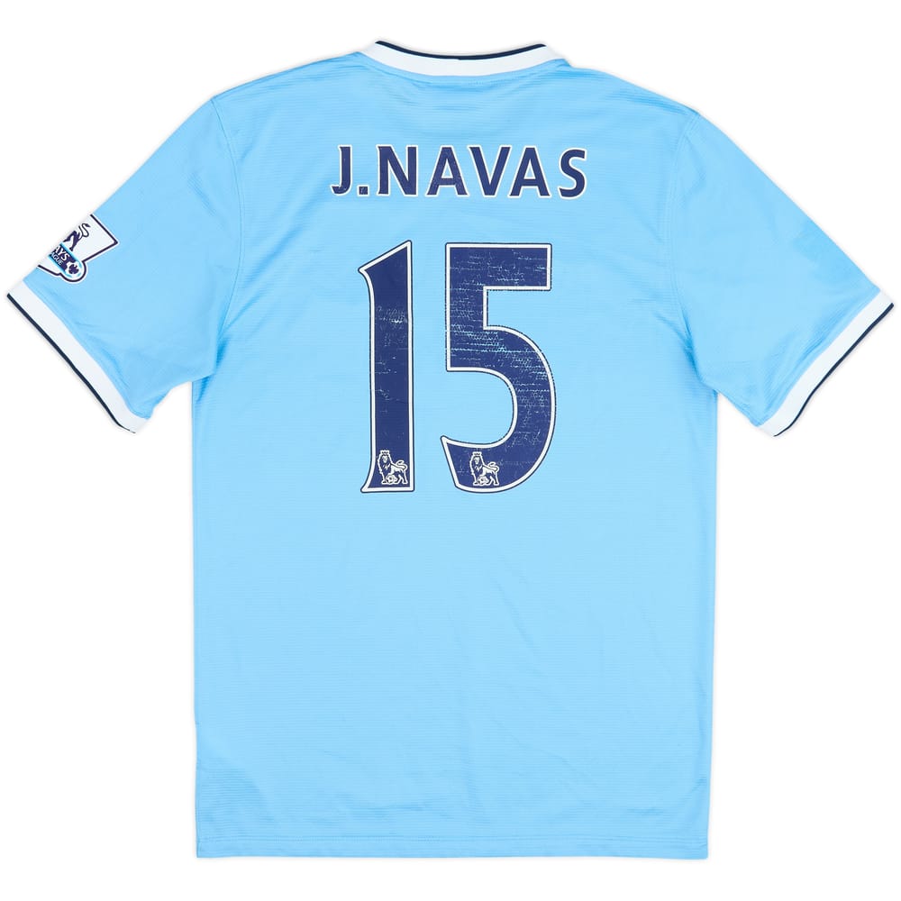 2013-14 Manchester City Home Shirt J.Navas #15 - 5/10 - (S)