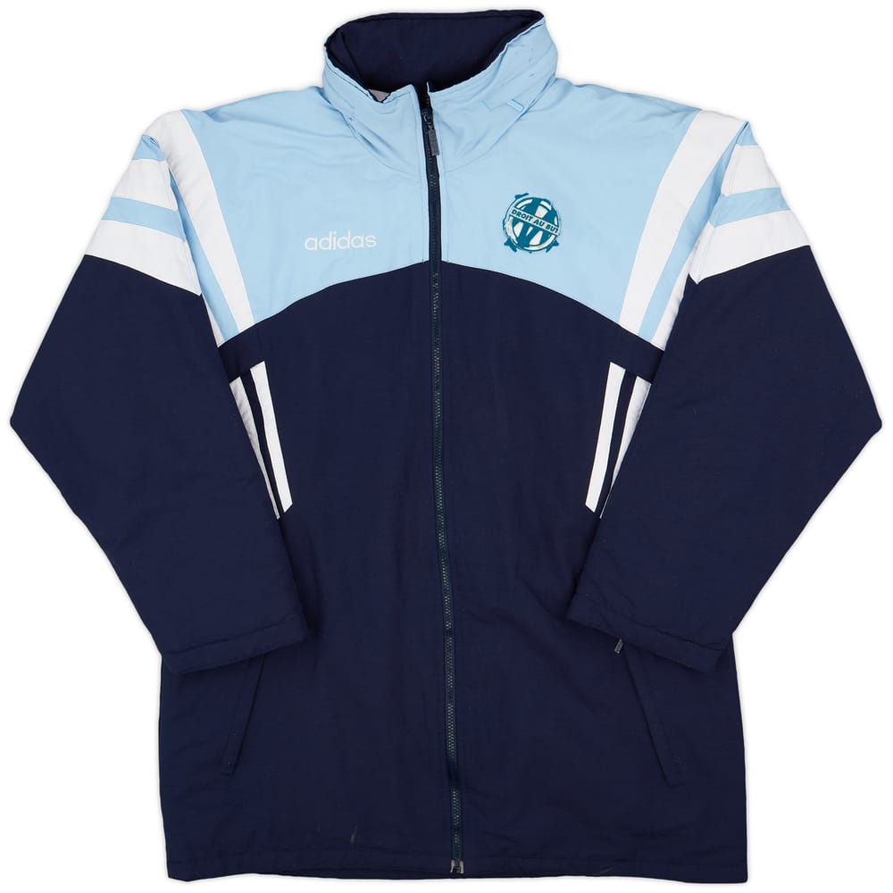 1996-97 Olympique Marseille adidas Padded Bench Coat - 3/10 - (L)