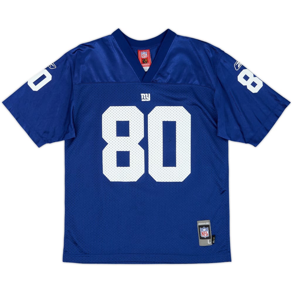 2005-06 New York Giants Shockey #80 Reebok Replica Home Jersey - 9/10 - (L.Boys)
