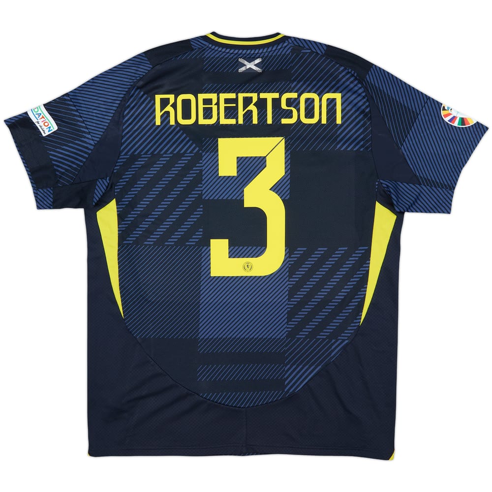 2024-25 Scotland Home Shirt Robertson #3 - 10/10 - (XL)