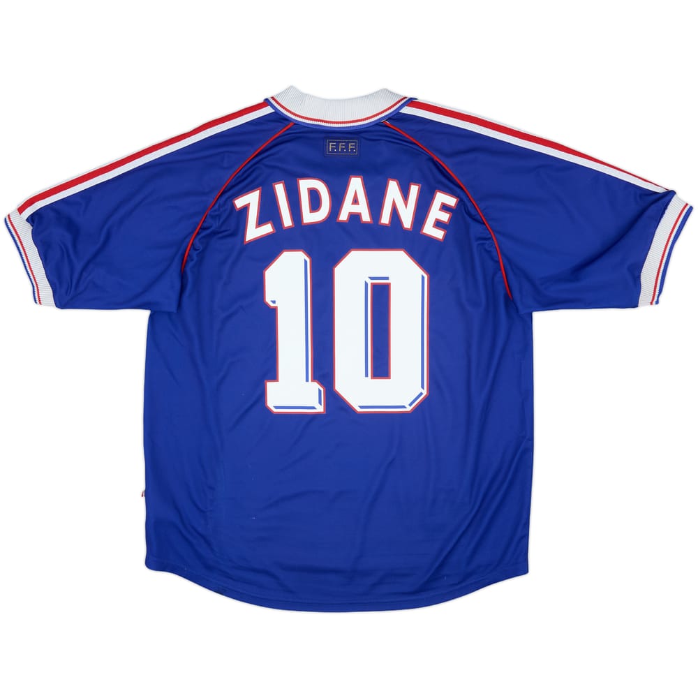 1998-00 France Home Shirt Zidane #10 - 6/10 - (XL)