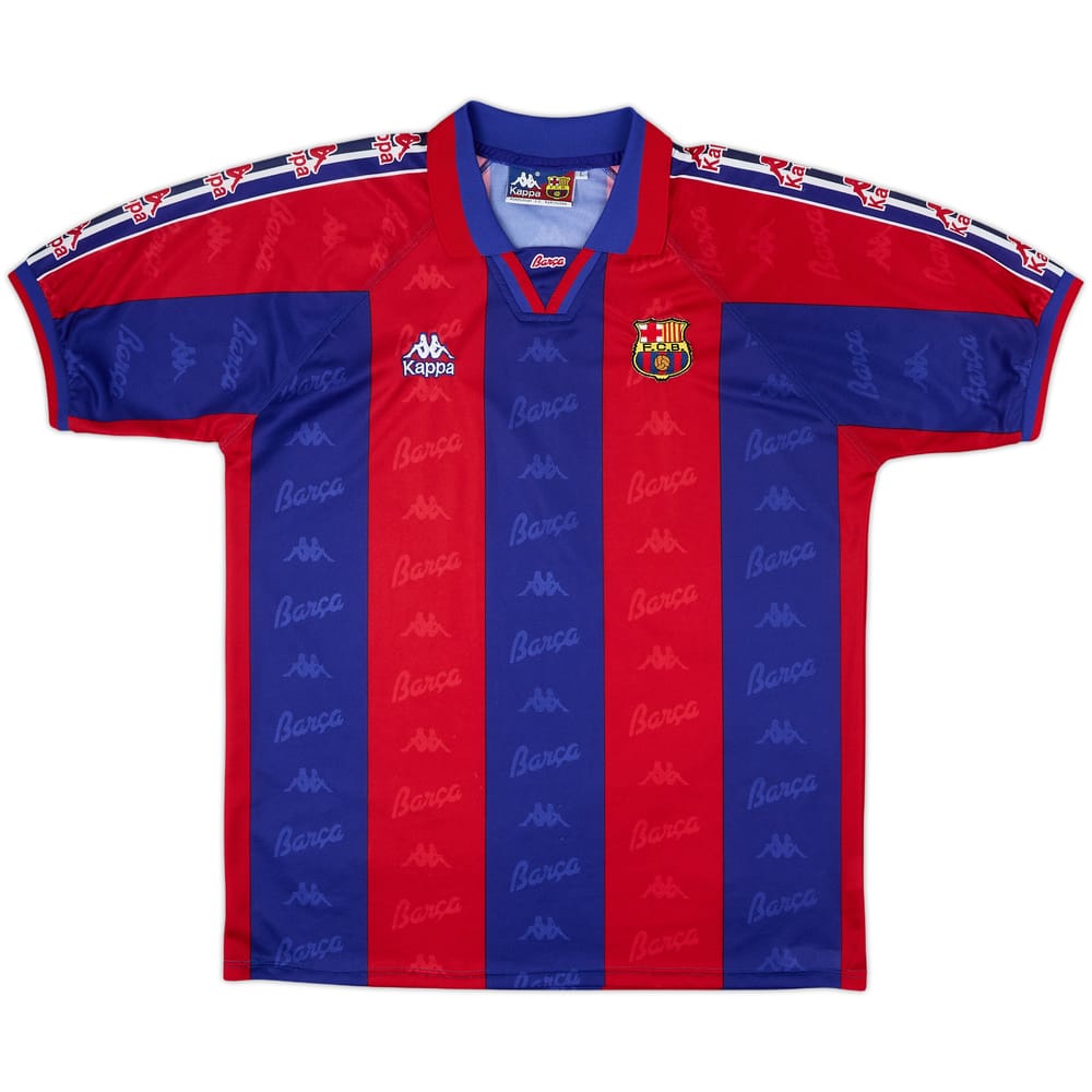 1995-97 Barcelona Home Shirt - 8/10 - (L)