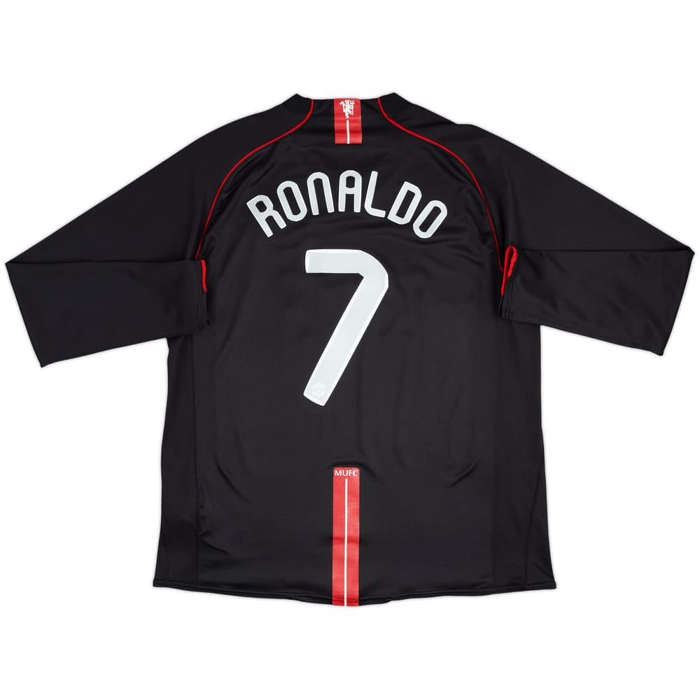 2007-08 Manchester United Away L/S Shirt Ronaldo #7 - 8/10 - (XL)