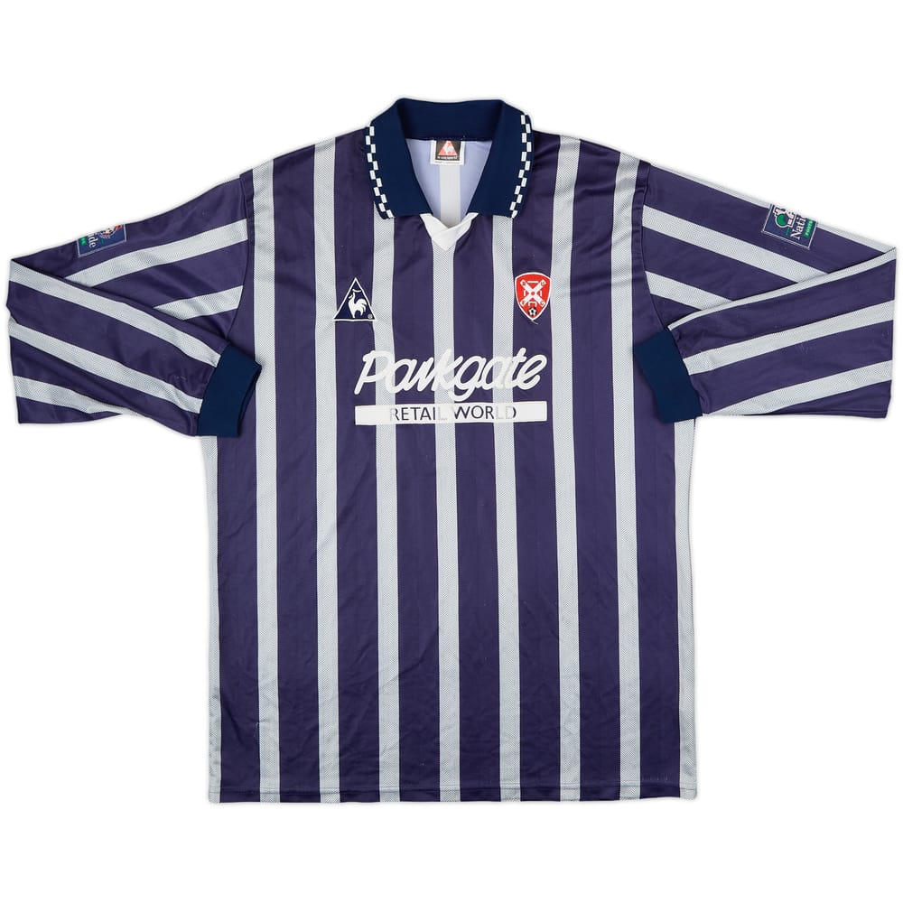 1996-97 Rotherham Match Issue Away L/S Shirt #12