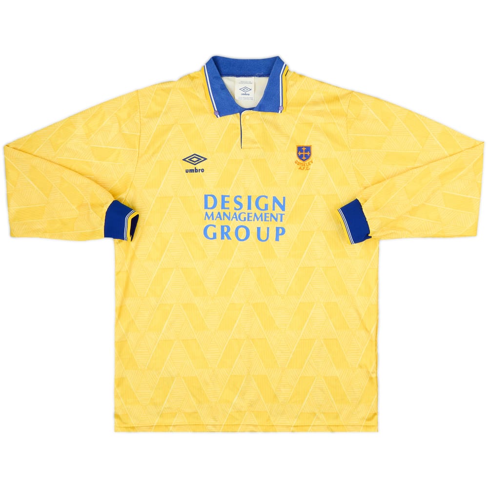 Camiseta de visitante de manga larga versión de partido del Guiseley 1992-93 #6