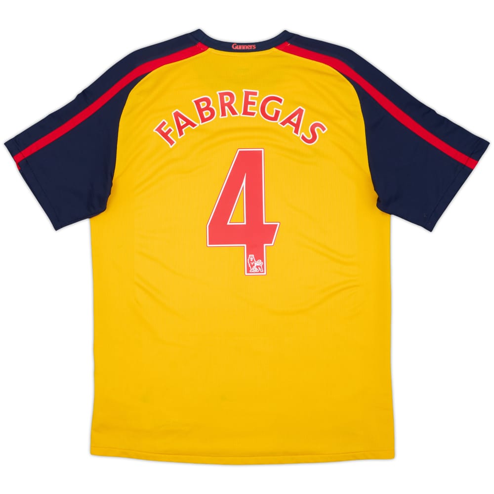 2008-09 Arsenal Away Shirt Fabregas #4 - 5/10 - (M)