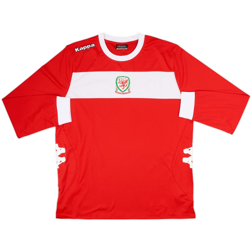 2007-08 Wales Kappa Training L/S Shirt - 8/10 - (XXL)