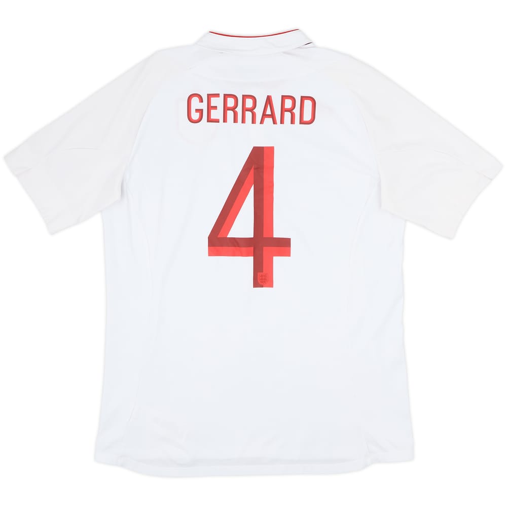 2012-13 England Home Shirt Gerrard #4 - 5/10 - (L)