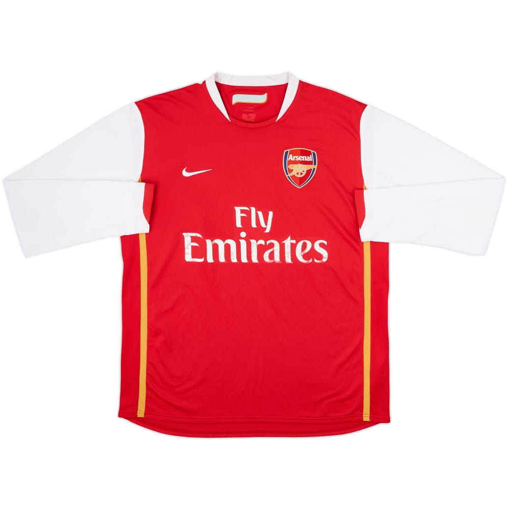 Camiseta de local de manga larga del Arsenal 2006-08 - 5/10 - (XL)