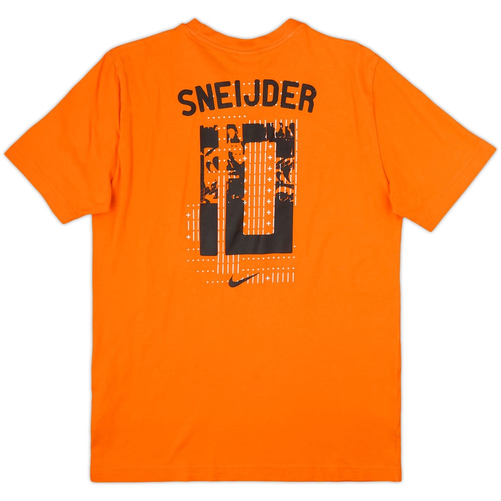 2010-11 Netherlands Nike Cotton Tee Sneijder #10 - 8/10 - (L)