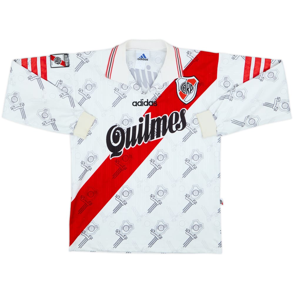 1996-98 River Plate Home L/S Shirt - 6/10 - (XS)