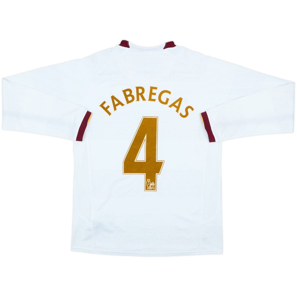 2007-08 Arsenal Away L/S Shirt Fabregas #4 - 8/10 - (S)