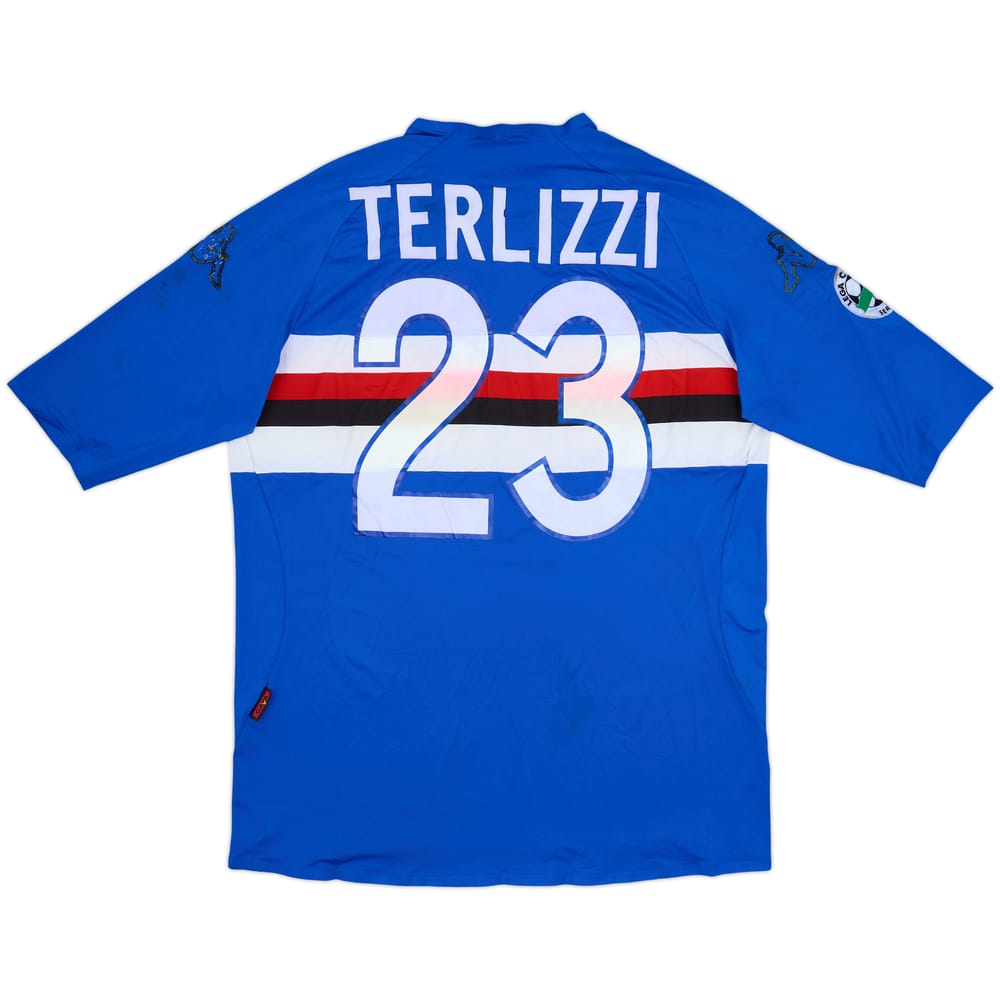2006-07 Sampdoria Match Issue Home Shirt Terlizzi #23