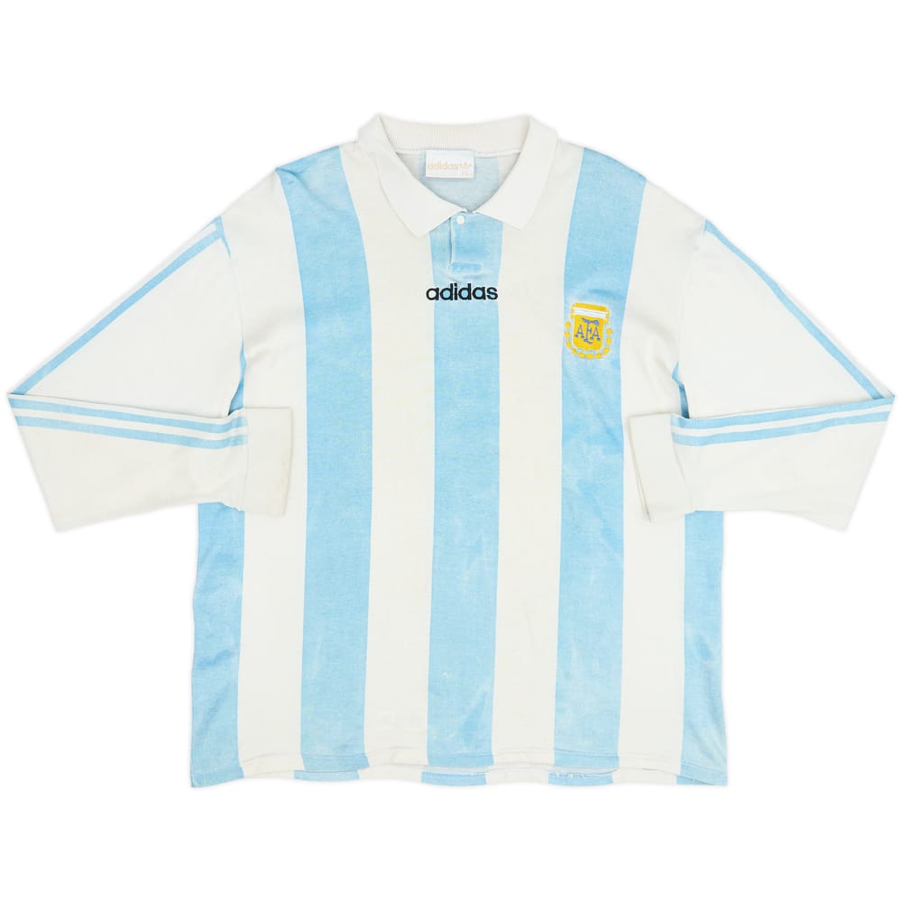 1994 Argentina Home L/S Shirt - 5/10 - (XL)
