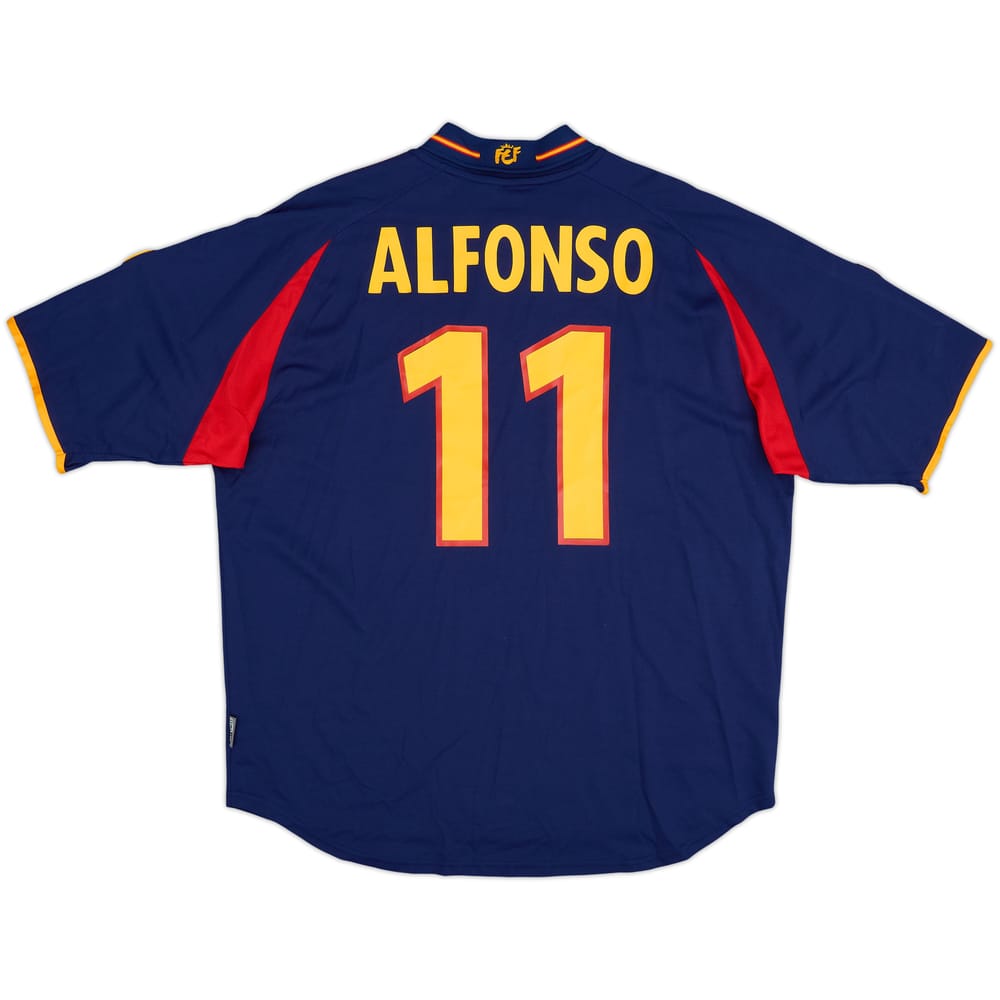 2000-02 Spain Away Shirt Alfonso #11 - 7/10 - (XL)