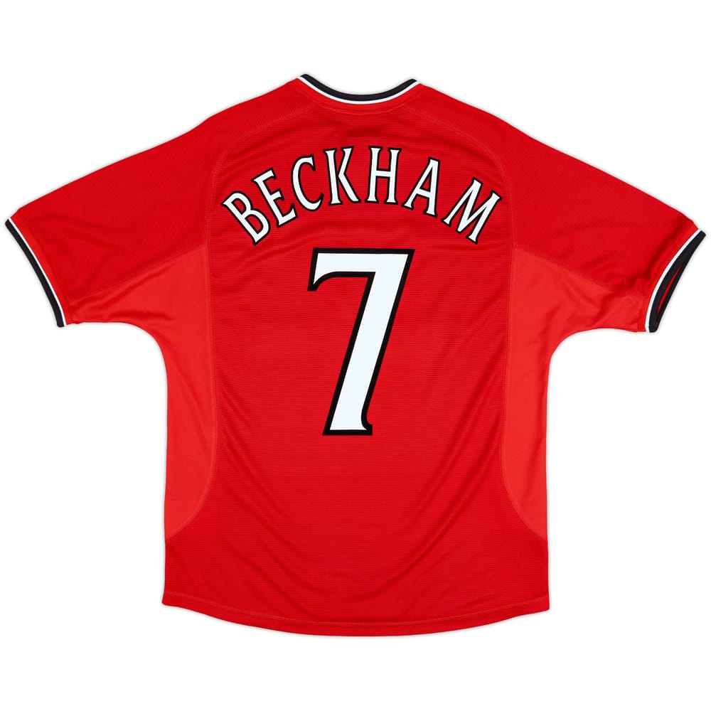 2000-02 Manchester United Home Shirt Beckham #7 - 5/10 - (M)