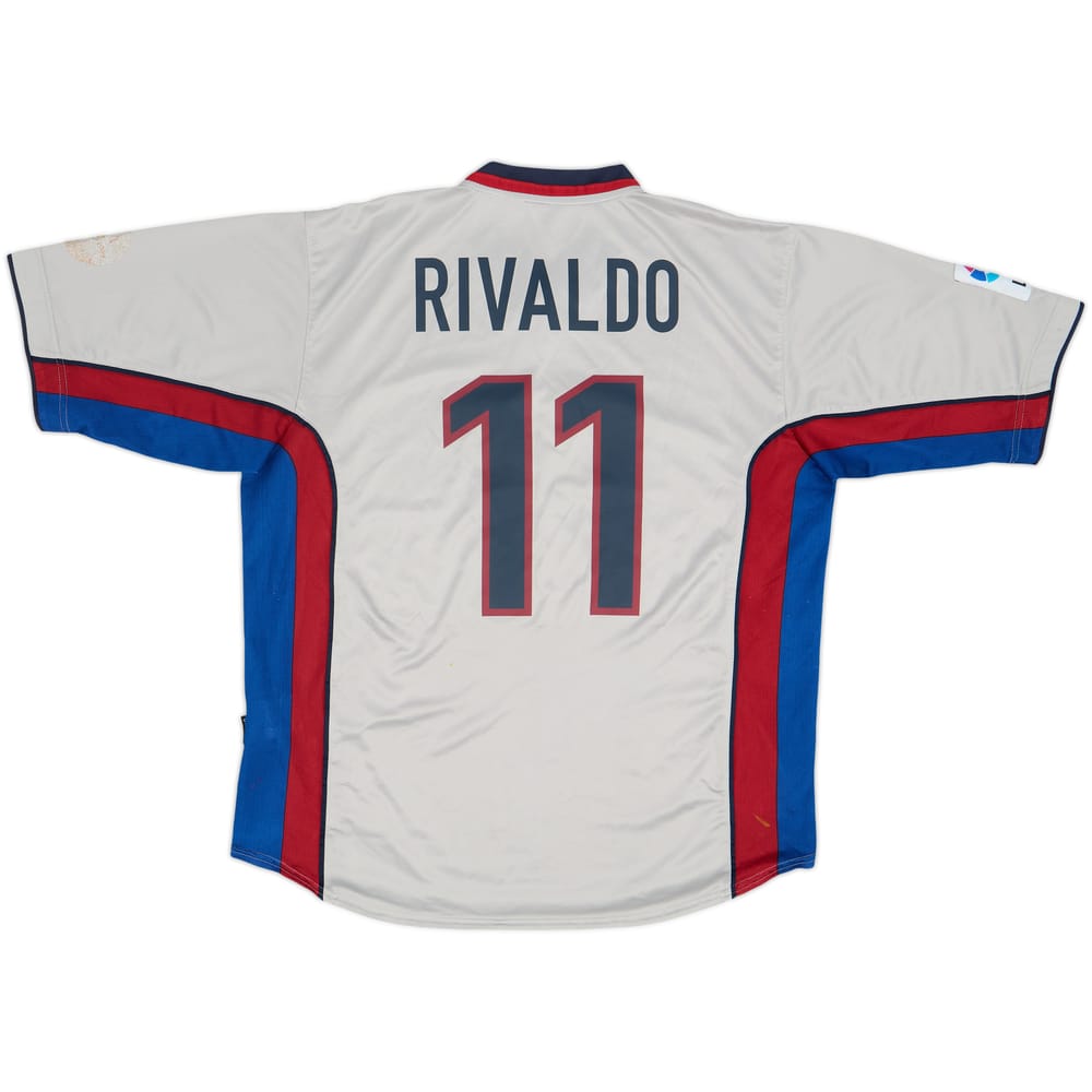 1999-01 Barcelona Away Shirt Rivaldo #11 - 5/10 - (XL)