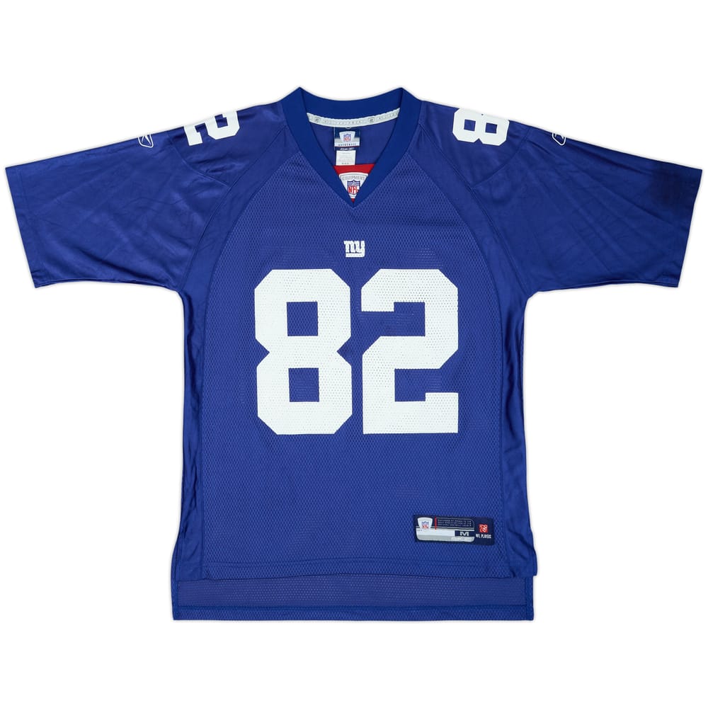 2008 New York Giants Manningham #82 Reebok On Field Home Jersey - 9/10 - (M)