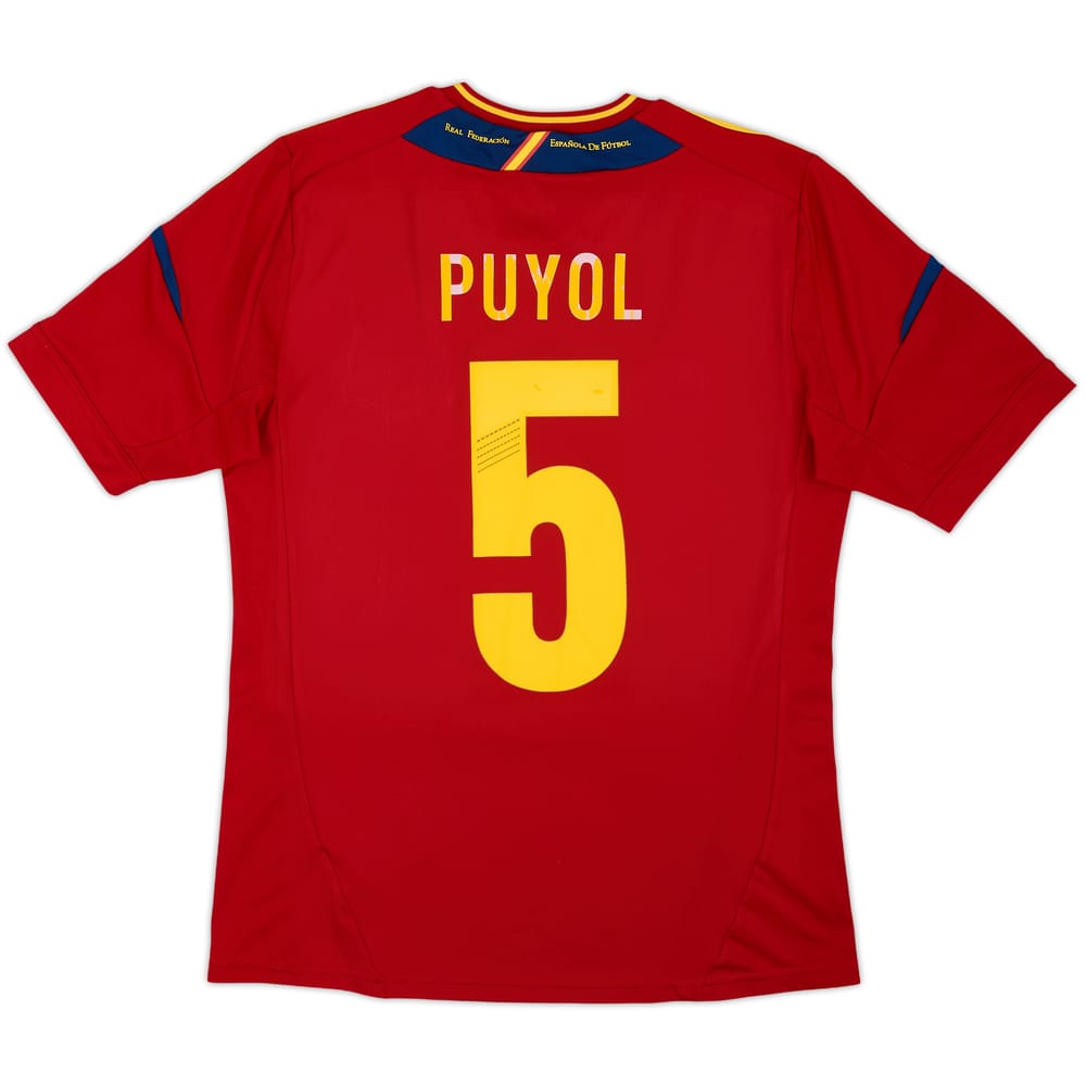 2011-12 Spain Home Shirt Puyol #5 - 5/10 - (S)