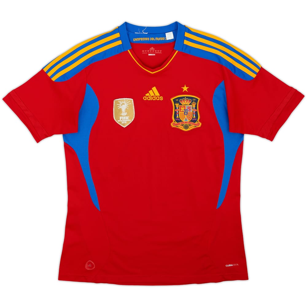2010-11 Spain Home Shirt - 4/10 - (XL.Boys)